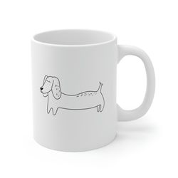 dachshund mug 11 oz ceramic dog mugs dachshund lover gift dog mom mug