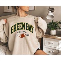 Green Bay Football Sweatshirt, Green Bay Sweatshirt, Vintage Style Green Bay Football Crewneck Shirt Sweatshirt Hoodies,