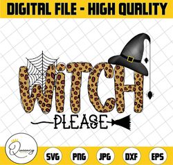Witch Please PNG, Halloween Witch Hat and Spider web Digital Download, Sublimation Digital Download, T-Shirt Design
