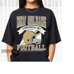 New Orleans Sweatshirt Crewneck, Trendy Vintage Style NFL Football Shirt for Game Day Tailgaiting