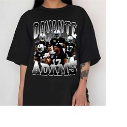 Davante Adams Vintage 90s Graphic Style T-Shirt, Davante Adams shirt, Vintage Oversized Sport Tee, Retro American Footba