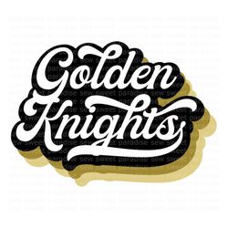 Golden Knights SVG, Hockey Retro, Hockey Shirt SVG, Digital Download, Cut File, Clip Art, Sublimation (individual svg/pn