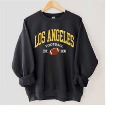 Los Angeles Football Crewneck, Vintage Los Angeles Football Sweatshirt, Rams Sweatshirt