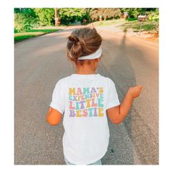 Mama's Expensive Little Bestie Shirt, Retro Infant, Mama's Mini Toddler Tee, Funny Toddler Shirt