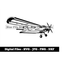 Propeller Airplane 4 Svg, Airplane Svg, Aircraft Svg, Airplane Png, Airplane Jpg, Airplane Files, Airplane Clipart
