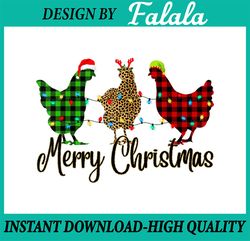Chicken Merry Christmas PNG, Red Green Plaid Leopard Pajama PNG, Christmas Chicken Png, Christmas Png, Winter Holiday Pn