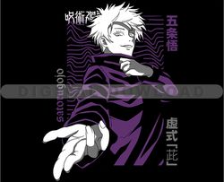 Gojo Saturate Svg, Anime Tshirt Design Bundle, Manga Design Bundle, Anime Svg Digital File 25
