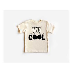 two cool toddler shirt, 2nd birthday toddler shirt, birthday toddler gift , second birthday shirt, kids birthday clothin