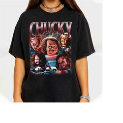 Limited Chucky Shirt, Vintage 90s Shirt, Horror Movie, Unisex Scary Nightmare Shirt, Bootleg Shirt, Horror Movie Shirt,H