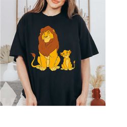 Disney The Lion King Young Simba and Mufasa T-Shirt, Disneyland Family Matching Shirts, Magic Kingdom Shirt, Epcot Theme