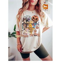 Vintage Winnie The Pooh Comfort Colors Shirt, Winnie The Pooh Halloween Shirt, Pooh Halloween Shirt, Disney Pumpkin Shir