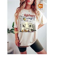 Comfort Color Vintage Mickey Minnie Halloween Shirt, Disney Nightmare on Mainstreet Shirt, 90s Halloween Shirt, Disneyla