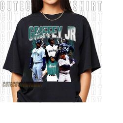 Ken Griffey Jr. Shirt, Baseball shirt, Classic 90s Graphic Tee, Unisex, Vintage Bootleg, Gift, Retro