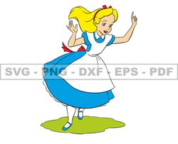 Alice in Wonderland Svg, Alice Svg, Cartoon Customs SVG, EPS, PNG, DXF 123