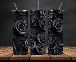 3D Flowers Tumbler Wrap, 3D Floral Sublimation Tumbler Design,Instant Digital Download PNG 06