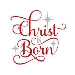 Christ is Born SVG, Christmas SVG, Door Sign SVG, Digital Download, Cut File, Sublimation, Clip Art (individual svg/dxf/