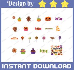 halloween candy png bundle, halloween candy and treats clipart, halloween cupcakes clipart, halloween treats, candy