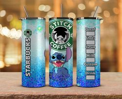 Stitch Starbucks Tumbler Wrap, Stitch  Png, Stitch Tumbler Png 19