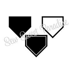 Home Plate SVG, Baseball SVG, Softball SVG, Digital Download, Cut File, Sublimation, Clip Art (includes 3 svg/png/dxf fi