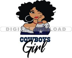 Cowboys Girl Svg, Girl Svg, Football Team Svg, NFL Team Svg, Png, Eps, Pdf, Dxf file 09