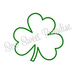 St Patricks Day SVG, Shamrock Outline SVG, Lucky, Digital Download, Cut File, Sublimation, Clip Art (includes svg/png/dx