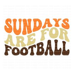 Sundays are for Football SVG, Boho, Wavy SVG, Digital Download, Cut File, Sublimation, Clip Art (includes svg/png/dxf/jp