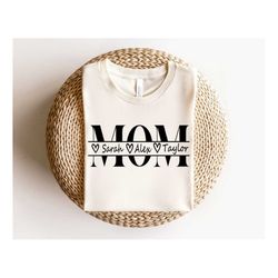 Custom Mama Kids Name Shirt, Personalized Mama Sweatshirt with Kids Names, Mama Shirt, Gift For Mom, Funny Mom Gift