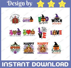 Halloween Png Bundle, Peace Love Halloween, Halloween Cutie, Bootiful Png, Witch Png, Sanderson Sister Png, Hocus Pocus