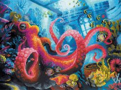 Cross Stitch Kit - Underwater Kingdom - Embroidery Kit - Needlework Kit - DIY Kit