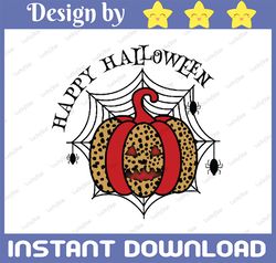 Happy Halloween Png, Halloween Png, Pumpkin and spiderweb  Png, Pumpkin Png,Digital Download,Halloween Sublimation