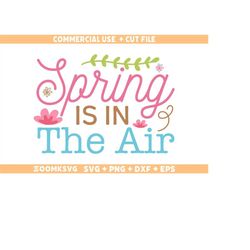 Spring SVG, Spring is in the air SVG, Easter Svg, Spring Png, Flower Svg, Spring Svg, Spring Mug Svg, Spring Quote Svg,