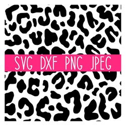 Black Cheetah Print SVG, Cheetah Pattern SVG, Digital Paper PNG, Digital Download, Cut File, Clip Art (svg/png/dxf/jpeg
