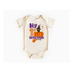 my first halloween baby bodysuit, retro halloween baby clothing , fall kids t-shirt, ghost natural toddler tee, vintage