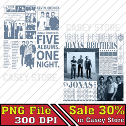 Jonas Brother Music 2023 Png, Retro 90s Band Png, Boy Band Png, Music Tour 2023 Png, Music Band 2023 File Png, Retro Cas