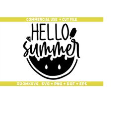 Hello Summer Svg, Summer Png, Funny Summer Svg, Summer Quote Svg, Beach Svg, Summer Mug Svg, Summer Shirt Svg, Watermelo