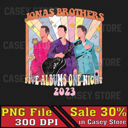 Jonas Brothe Vintage Boy Band Png, Retro 90s Band Png, Retro One Night Music Tour 2023 Png, Fan Music Band 2023 File Png