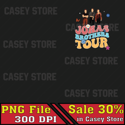 Jonas Brother Retro One Night Music Tour 2023 Png, Boy Band Png, Fan Music Band 2023 File Png, Music Concert Png, Retro