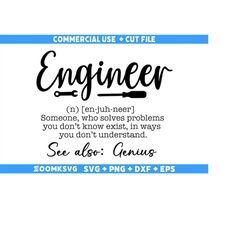 Engineer SVG, Engineer Definition Svg, Engineer Png, Funny Engineer Svg, Engineer Quote Svg file for Cricut, Engineer Li