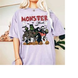 Comfort Colors Retro Halloween shirt, Monster Mash Comfort Color Shirt, Vintage Ghost Halloween Shirt, Monster Tee, Retr