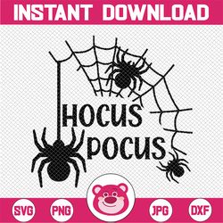 Hocus Pocus SVG, Spiderweb, Spider, Halloween SVG, Fall SVG Files For Cricut, Sanderson Sisters Svg, Digital Download