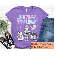 Star Wars R2-D2, BB8, C3P0 Disney 100 Years Of Wonder Shirt, Star Wars Droids Disney 100 Outfit, Disneyland Matching Fam