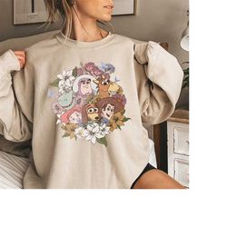 Toy Story Sweatshirt, Toy Story Flower Sweatshirt, Vintage Toy Story Shirt, Retro Disney Sweatshirt, Disneyworld Shirt,