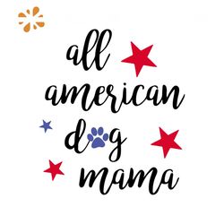 All America dog mama svg