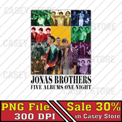 Jonas Brother Retro 90s Boy Band Png, Music Tour 2023 Png, Retro Band 90s Tour Png, Music Concert 2023 Png, Music File P