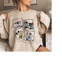 Vintage Disney Sweatshirt, Retro Mickey And Friends Sweatshirt, Walt Disney World Shirt, Disney Polaroid, Disneyland Shi