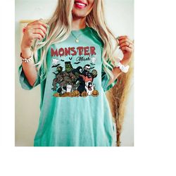 Comfort Colors shirt Monster Mash TShirt, Vintage Ghost Halloween t-Shirt, Monster Tee, Retro Fall Top, Fall Shirt