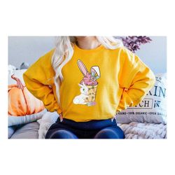 easter bunny sweatshirt, easter gift, happy easter shirt, rabbit lover sweatshirt, cute easter gift tees