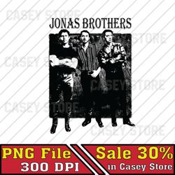 Jonas Brother Retro 90s Band Png, Retro Music Concert 2023 Png, Boy Band 90s Tour Png, Five Albums 2023 File Png, Music