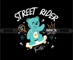 Teddy Bear Stretwear, Teddy Bear Tshirt Design, Streetwear Teddy Bear PNG, Urban, DTG, DTF 113