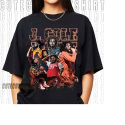 J Cole Vintage Style Bootleg T-Shirt | J Cole Rap Tee | Retro Oversized Unisex 90s Graphic Shirt | Hip Hop Tee | Music B